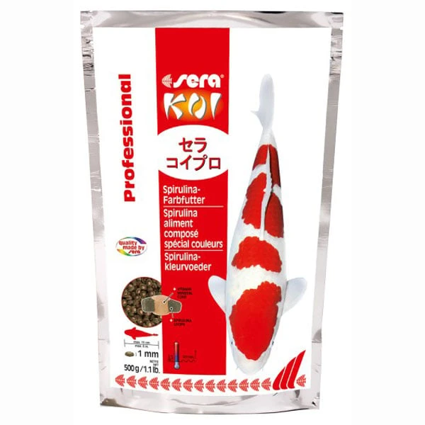 Sera KOI Professional Spirulina-Farbfutter 3 Sera KOI Professional Spirulina-Farbfutter