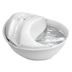 Pioneer Pet Keramik Trinkbrunnen Rain Drop Style 1,8 L Weiß