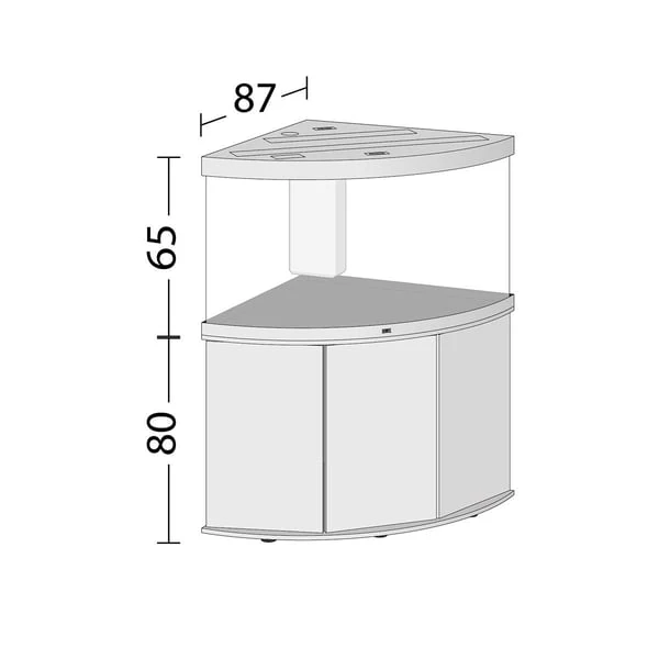Juwel Komplett Eck-Aquarium Trigon 350 LED Ohne Unterschrank 4 Juwel Komplett Eck-Aquarium Trigon 350 LED Ohne Unterschrank – Bild 2