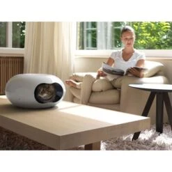 Karlie Katzenhäuschen Cat Home You Zoo Doonut -Haustierprodukte 63139 karlie katzehnhaeuschen cat home yoo zoo donut 01