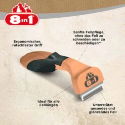 Haustierprodukte -Haustierprodukte 8in1 deshedder katze 2