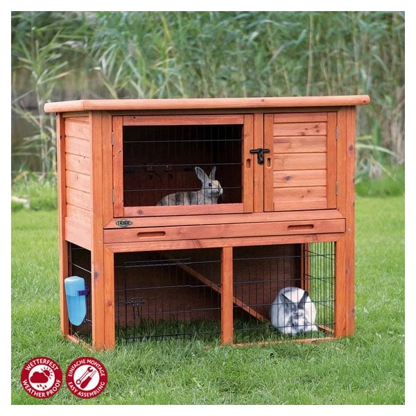 Trixie Natura Kleintierstall Mit Freilaufgehege 4 Trixie Natura Kleintierstall Mit Freilaufgehege – Bild 2