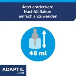 Adaptil Verdampfer 1 Monats-Nachfüllflakon 48ml -Haustierprodukte adaptil verdampfer 1 monats nachfullflakon 48ml 5
