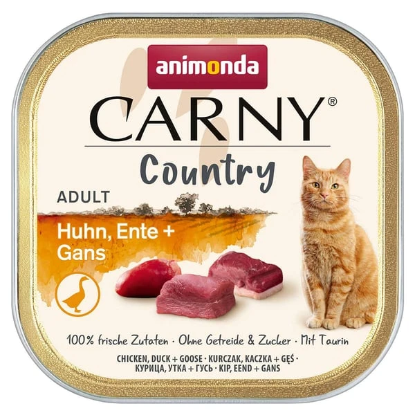 Animonda Carny Adult Country Huhn, Ente + Gans 3 Animonda Carny Adult Country Huhn, Ente + Gans