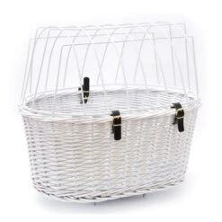 Aumüller Fahrrad-Tierkorb Weiß