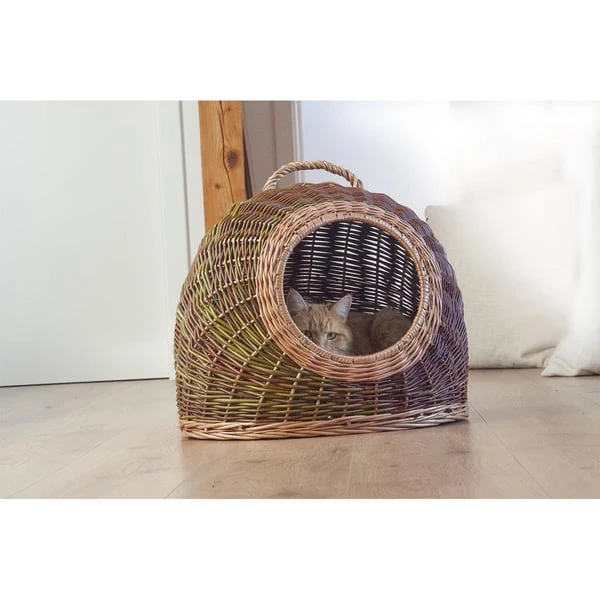 Aumüller Katzenhöhle Naturbunte Weide 60 Cm 6 Aumüller Katzenhöhle Naturbunte Weide 60 Cm – Bild 4