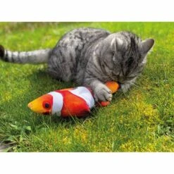 Aumüller Katzenspielkissen Zappel-Clownfisch 7 Aumüller Katzenspielkissen Zappel-Clownfisch -Haustierprodukte aumueller zappelfisch clownfisch 2