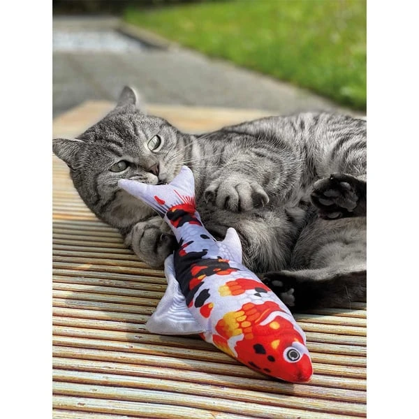 Aumüller Katzenspielkissen Zappel-Koi 5 Aumüller Katzenspielkissen Zappel-Koi – Bild 3