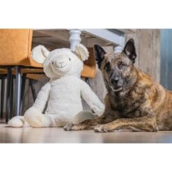 Beeztees XL Hundespielzeug Plüsch Schaf Jessy Weiß -Haustierprodukte beeztees xl hundespielzeug plusch schaf jessy weiss 3