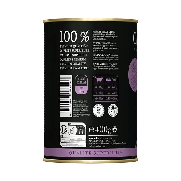 Cat´s Love Fisch & Huhn Pur 4 Cat´s Love Fisch & Huhn Pur – Bild 2