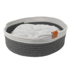 D&D Home - Korb Tailor - Ø 35 Cm 7 D&D Home - Korb Tailor - Ø 35 Cm -Haustierprodukte d d home korb tailor grau mit weiss o 35 cm 2