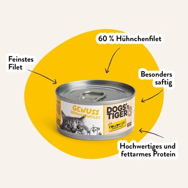 Dogs'n Tiger Genuss Nassfutter Hühnerfilet 4 Dogs'n Tiger Genuss Nassfutter Hühnerfilet – Bild 2