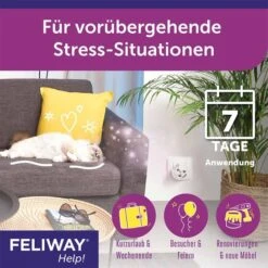 FELIWAY Help! Nachfüllset, Mit 3 Pheromonkartuschen -Haustierprodukte feliway help nachfullset mit 3 pheromonkartuschen 2
