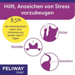 FELIWAY Help! Nachfüllset, Mit 3 Pheromonkartuschen -Haustierprodukte feliway help nachfullset mit 3 pheromonkartuschen 3