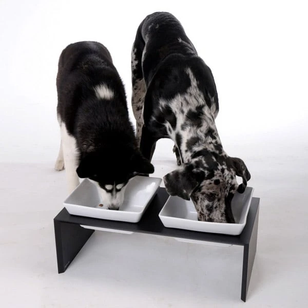 Replus Futterstation Meshidai Doppelnapf Schwarz 4 Replus Futterstation Meshidai Doppelnapf Schwarz – Bild 2