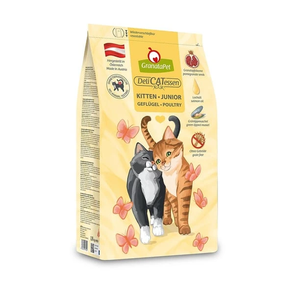 GranataPet DeliCatessen Trockenfutter Kitten Geflügel 1,8 Kg 3 GranataPet DeliCatessen Trockenfutter Kitten Geflügel 1,8 Kg