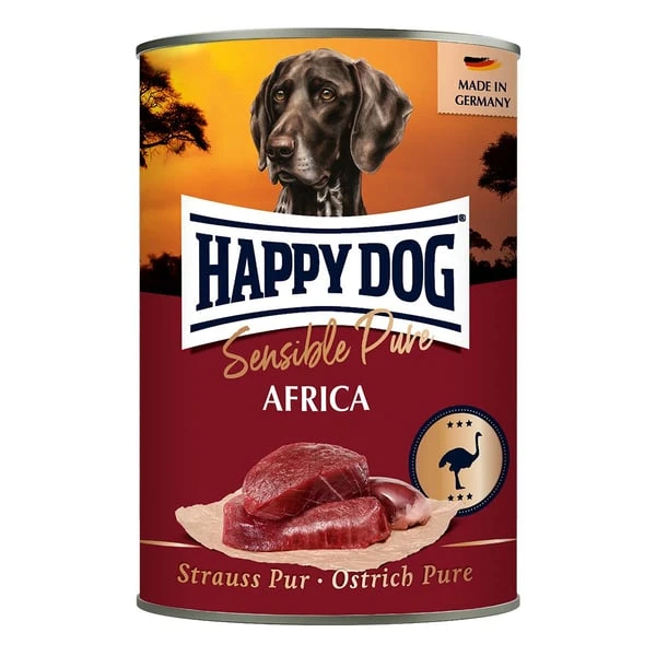 Happy Dog Sensible Pure Africa (Strauß) 12x400g 3 Happy Dog Sensible Pure Africa (Strauß) 12x400g