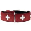 Hunter Swiss Halsband Rot/schwarz