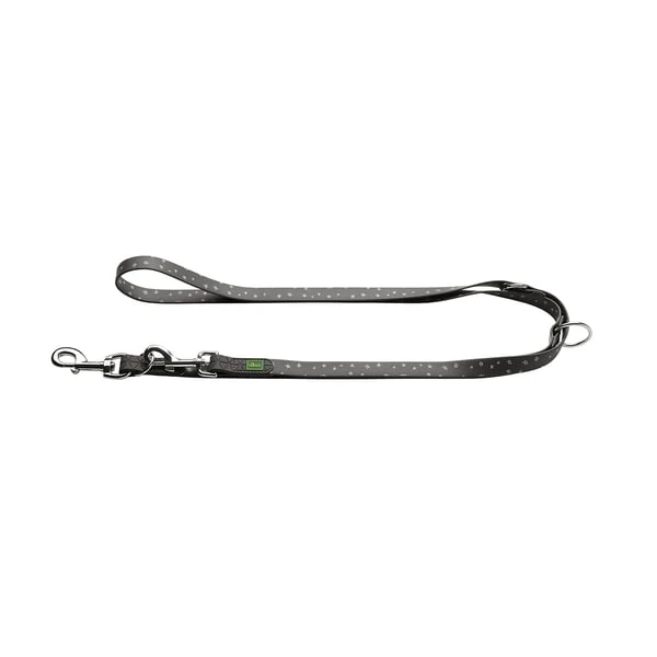 Hunter Verstellbare Führleine Convenience Reflect Grau Sterne 5 Hunter Verstellbare Führleine Convenience Reflect Grau Sterne – Bild 3