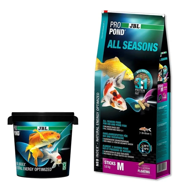 JBL PROPOND AllSeasons M 5,8kg + Futtertonne Gratis 3 JBL PROPOND AllSeasons M 5,8kg + Futtertonne Gratis
