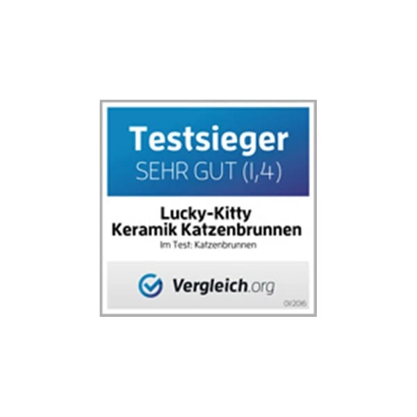 Lucky-Kitty Katzenbrunnen Aus Keramik, Weiß 13 Lucky-Kitty Katzenbrunnen Aus Keramik, Weiß – Bild 11