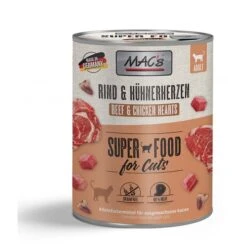 MAC's Cat Fleischmenü Rind Und Hühnerherzen
