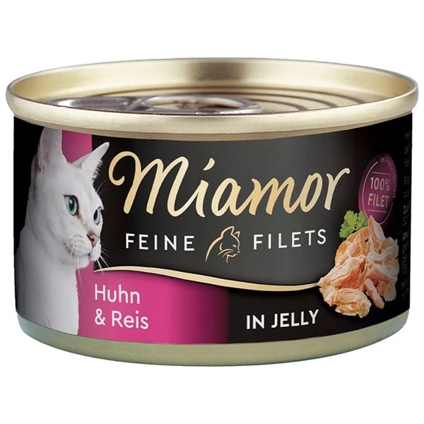 Miamor Feine Filets In Jelly Huhn Und Reis 100g Dose 3 Miamor Feine Filets In Jelly Huhn Und Reis 100g Dose