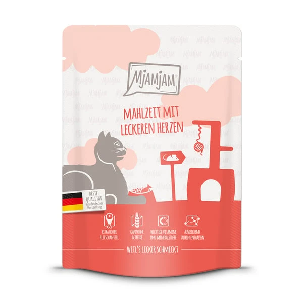 MjAMjAM Quetschie Mahlzeit Mit Leckeren Herzen 3 MjAMjAM Quetschie Mahlzeit Mit Leckeren Herzen