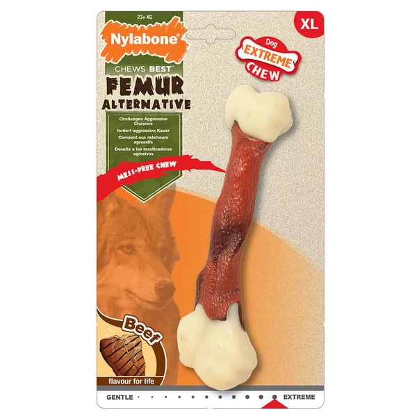 Nylabone Extreme Kauknochen Rindfleisch-Geschmack XL 3 Nylabone Extreme Kauknochen Rindfleisch-Geschmack XL
