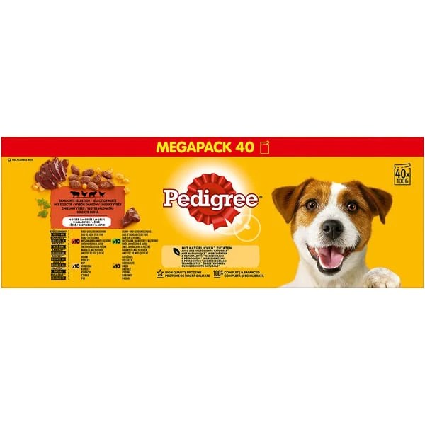 PEDIGREE Megapack Gemischte Selektion In Gelee 40x100g 4 PEDIGREE Megapack Gemischte Selektion In Gelee 40x100g – Bild 2