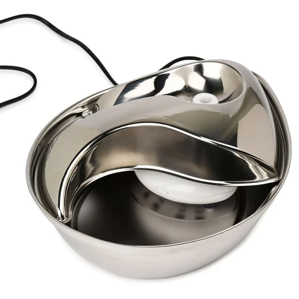 Pioneer Pet Edelstahl Trinkbrunnen Rain Drop Style 2,8 L 7 Pioneer Pet Edelstahl Trinkbrunnen Rain Drop Style 2,8 L – Bild 5