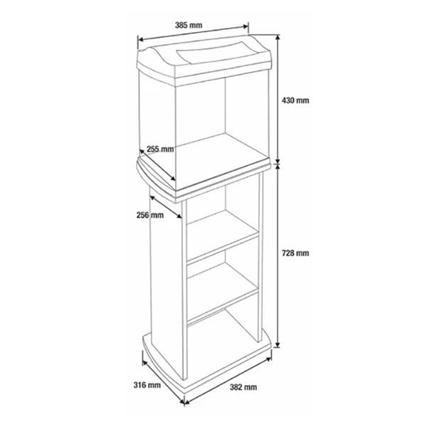 Tetra AquaArt Aquarienunterschrank 20/30L 4 Tetra AquaArt Aquarienunterschrank 20/30L – Bild 2
