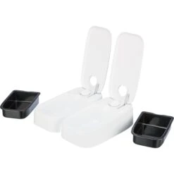 Trixie Futterautomat TX2, 2×300 Ml/ 27×7×24cm Weiß 13 Trixie Futterautomat TX2, 2×300 Ml/ 27×7×24cm Weiß -Haustierprodukte trixie futterautomat tx2 2x300ml 5