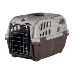 Trixie Transportbox Skudo Taupe/sand -Haustierprodukte trixie transportbux skudo 1 xs 30x32x49cm taupe