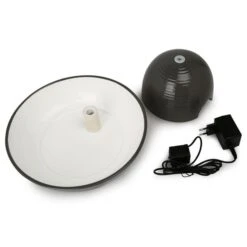 Trixie Trinkbrunnen Keramik Vital Flow 1,5 L, Grau/weiß -Haustierprodukte trixie trinkbrunnen keramik vital flow 1 5 l grau weiss 1