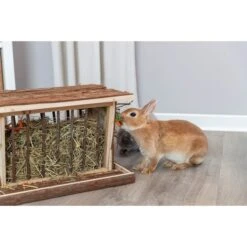 Trixie Heuraufe Mit Dach Aus Rindenholz XL 11 Trixie Heuraufe Mit Dach Aus Rindenholz XL -Haustierprodukte trixie heuraufe 5