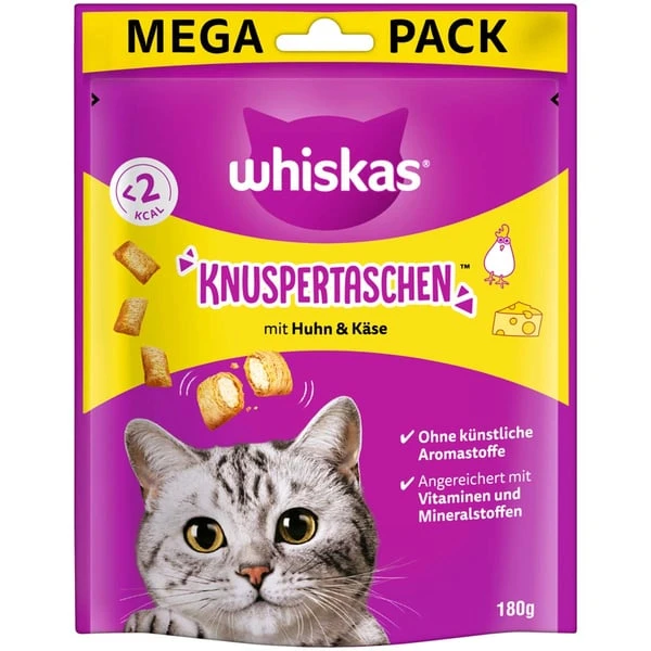 Whiskas Knuspertaschen Mit Huhn Und Käse 3 Whiskas Knuspertaschen Mit Huhn Und Käse