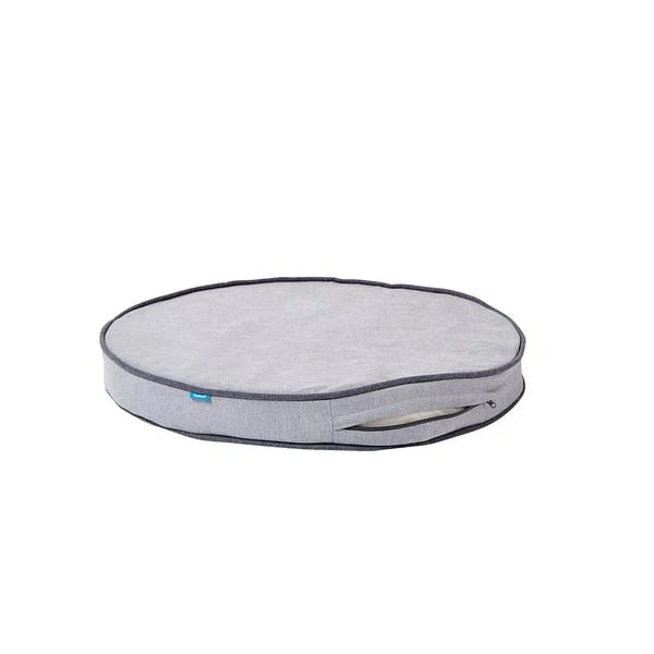 ZooRoyal Orthopädisches Hundekissen Elias Rund Grau 4 ZooRoyal Orthopädisches Hundekissen Elias Rund Grau – Bild 2