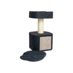 ZooRoyal Kratzbaum Alva 75cm Filz Anthrazit -Haustierprodukte zooroyal kratzbaum alva 4605b40ca052fa