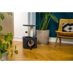 ZooRoyal Kratzbaum Lisa 58cm Filz Anthrazit 20 ZooRoyal Kratzbaum Lisa 58cm Filz Anthrazit -Haustierprodukte zooroyal kratzbaum lisa 7