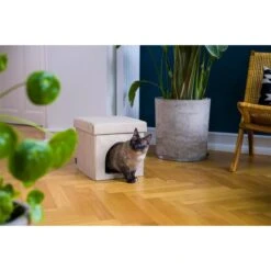 ZooRoyal Faltbare Kuschelhöhle Louisa -Haustierprodukte zooroyal kuschelhohle louisa beige 6