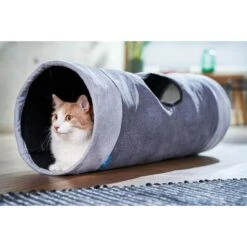 ZooRoyal Rascheltunnel Maja Grau Ø 30 X 90 Cm -Haustierprodukte zooroyal rascheltunnel maja 7