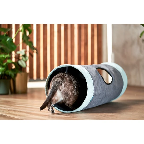 ZooRoyal Rascheltunnel Maja Anthrazit Ø 30 X 90 Cm 9 ZooRoyal Rascheltunnel Maja Anthrazit Ø 30 X 90 Cm – Bild 7