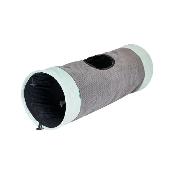 ZooRoyal Rascheltunnel Maja Anthrazit Ø 30 X 90 Cm 3 ZooRoyal Rascheltunnel Maja Anthrazit Ø 30 X 90 Cm