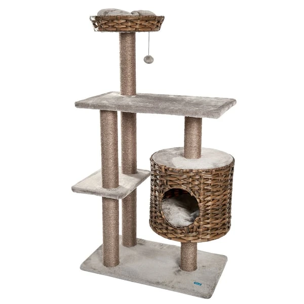 ZooRoyal Kratzbaum Lilly 127 Cm Cappuccino 4 ZooRoyal Kratzbaum Lilly 127 Cm Cappuccino – Bild 2