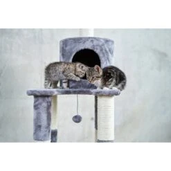 ZooRoyal Kratzbaum Mia 146cm Grau -Haustierprodukte zooroyal kratzbaum mia 146cm grau 2