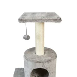 ZooRoyal Kratzbaum Mia 146cm Grau -Haustierprodukte zooroyal kratzbaum mia 146cm grau 6